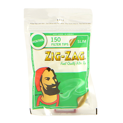 Сигаретные фильтры Zig-Zag Slim Menthol 150 шт. 