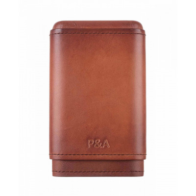 Футляр Parenti Agostinelli S202-Cognac на 4 сигары