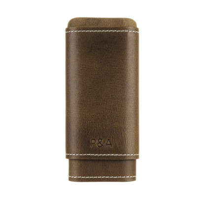 Футляр Parenti Agostinelli T1067-Cognac на 3 сигары