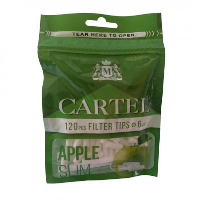  Фильтры для самокруток Cartel Slim Apple 6 mm