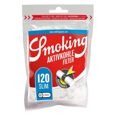 Фильтры для самокруток Smoking Aкtivkohle 6 mm