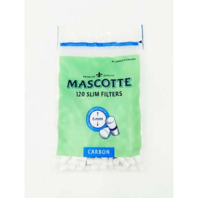 Фильтры сигаретные Mascotte Slim Filters Carbon