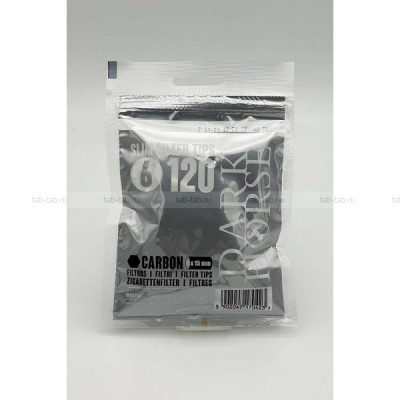 Фильтры для самокруток Dark Horse 6 mm Carbon
