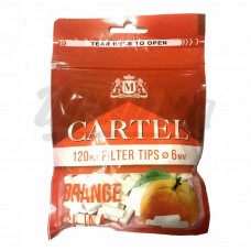 Фильтры для самокруток Cartel Slim Orange 6 mm