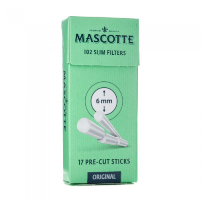 Фильтры сигаретные MASCOTTE Slim Filters Sticks 6mm 102 шт.