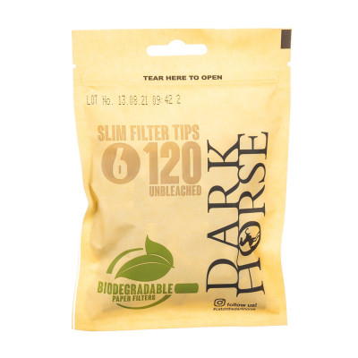Фильтры для самокруток Dark Horse Unbleached 6 mm 