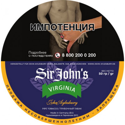 Трубочный табак John Aylesbury Sir John's Virginia