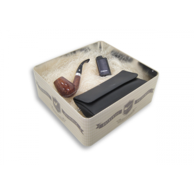 Трубка CHACOM Premium Bent+ зажигалка + сумка