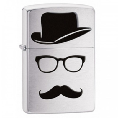 Зажигалка Zippo 28648 Moustache & Hat